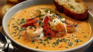bisque-cremeuse-de-crabe-et-de-crevettes