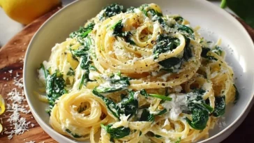 pates-au-citron-et-ricotta-avec-des-epinards