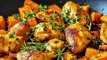 poulet-et-patates-douces-a-la-poele