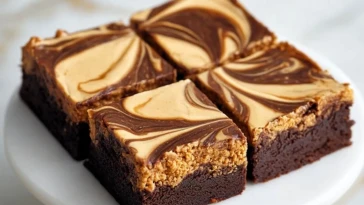 Brownies Biscoff Avec Glaçage Marbré Et Croquant