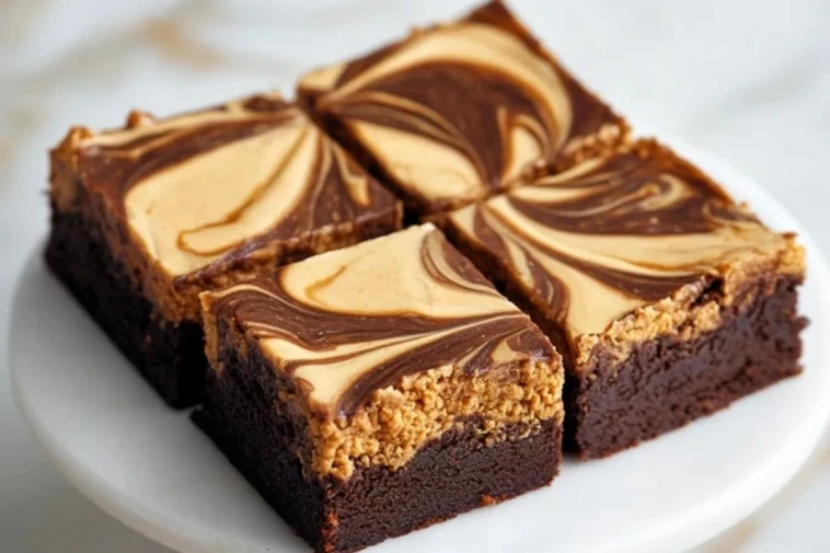Brownies Biscoff Avec Glaçage Marbré Et Croquant