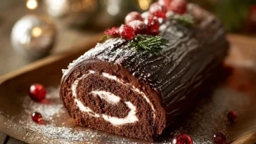 Bûche De Noël Au Chocolat