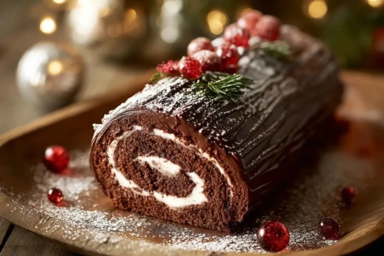Bûche De Noël Au Chocolat