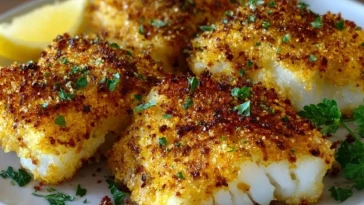 Cabillaud Pané au Parmesan Croustillant