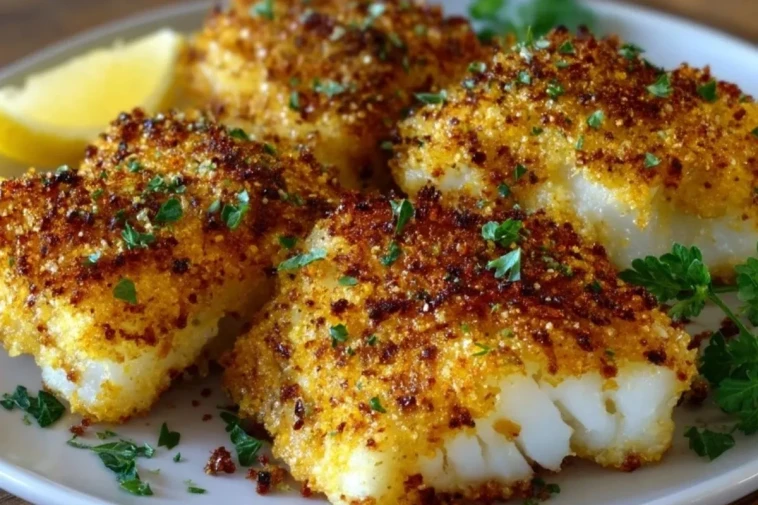 Cabillaud Pané au Parmesan Croustillant