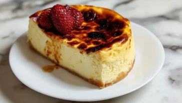 Gâteau De Fromage Blanc Aux Oeufs