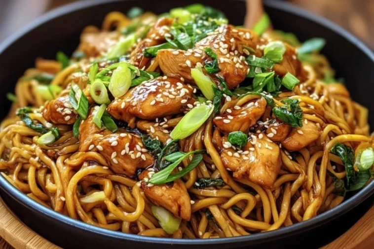 Noodles Au Poulet Teriyaki