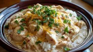 Poulet Crémeux à la Mijoteuse avec Fromage à Tartiner