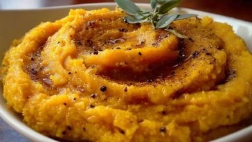 Purée de Courge Butternut Rôtie à lAil