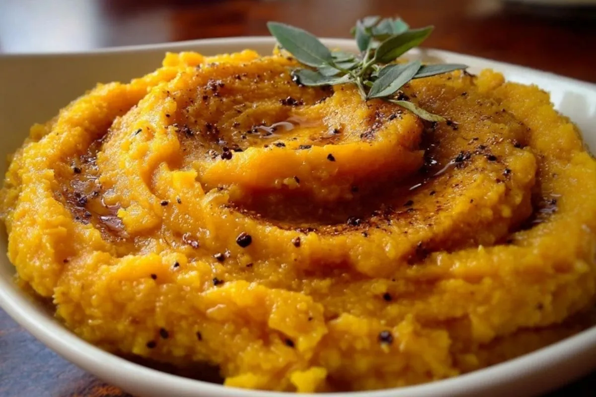 Purée de Courge Butternut Rôtie à lAil