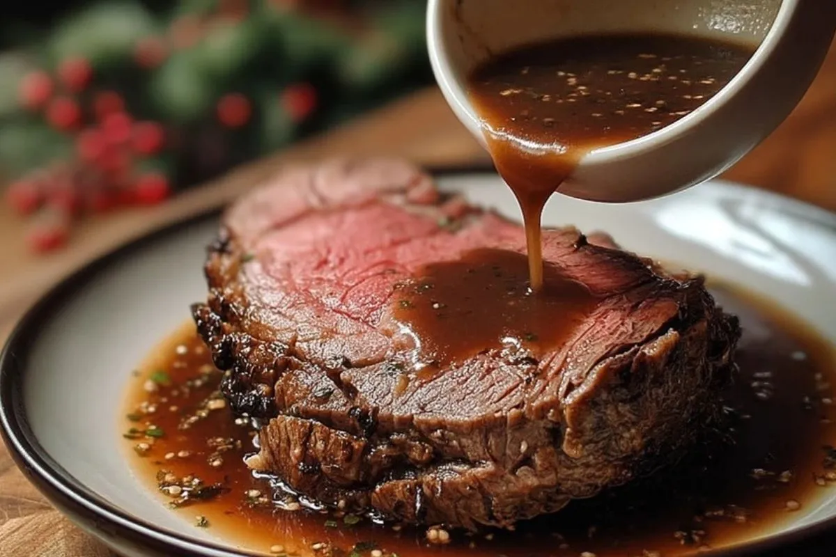 Rôti De Boeuf Avec Sauce Au Jus