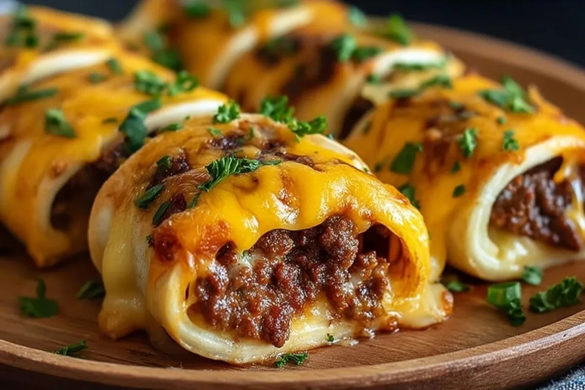 Roulés De Cheeseburger Au Beurre À LAil