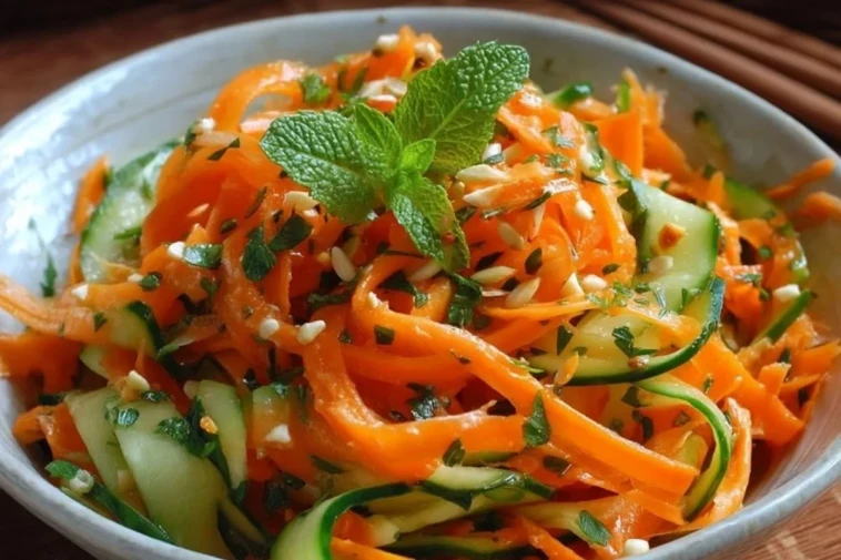 Salade De Concombres Et De Carottes
