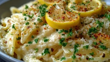 Sauce Crémeuse Ail Rôti et Citron pour Pâtes