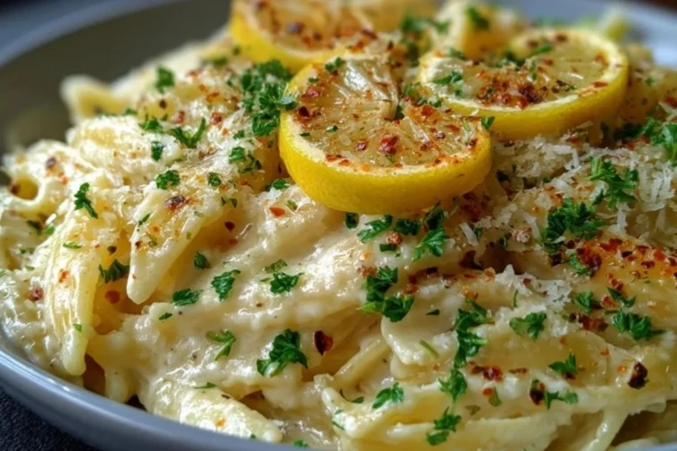 Sauce Crémeuse Ail Rôti et Citron pour Pâtes