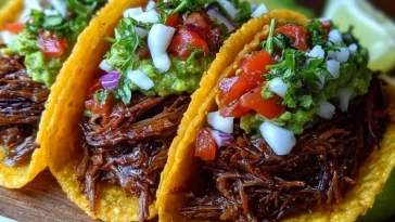 Tacos De Bœuf Effiloché Croquants