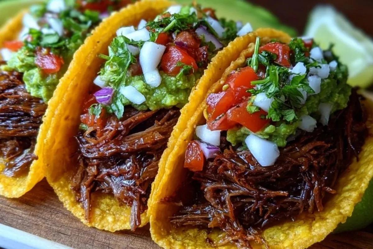 Tacos De Bœuf Effiloché Croquants