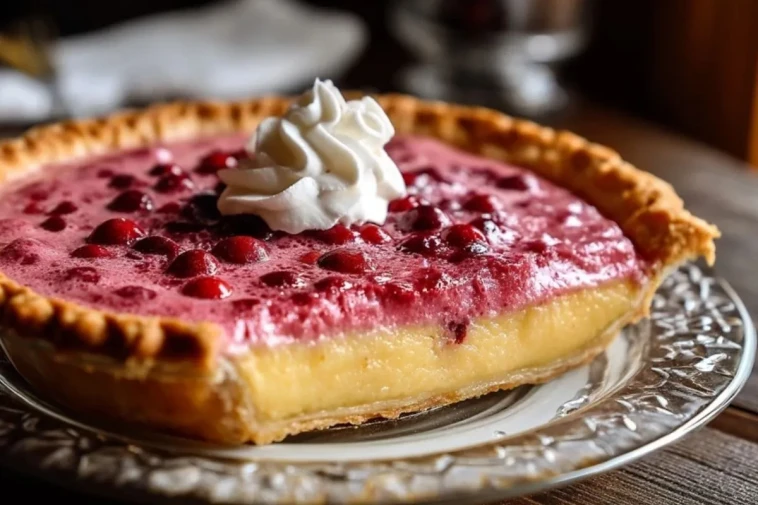 Tarte Aux Cranberries Et Crème