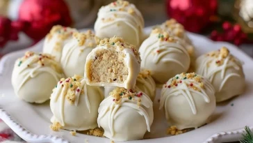 Truffes Blanches de Noël aux Oreos Dorés