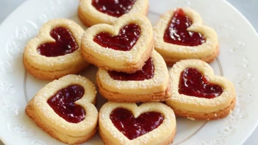 Biscuits Coeurs Confiturés
