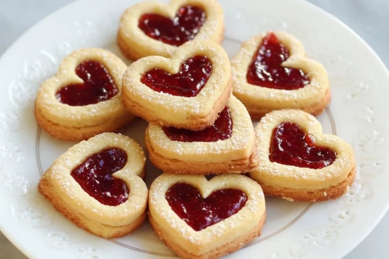 Biscuits Coeurs Confiturés