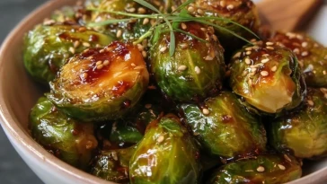 Choux De Bruxelles Glacés Au Teriyaki