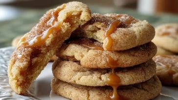 Cookies Au Caramel À La Cannelle Et Au Sucre Brun