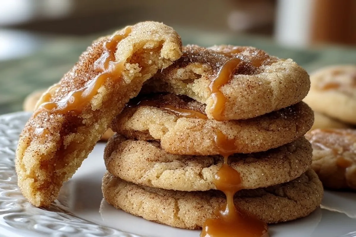 Cookies Au Caramel À La Cannelle Et Au Sucre Brun