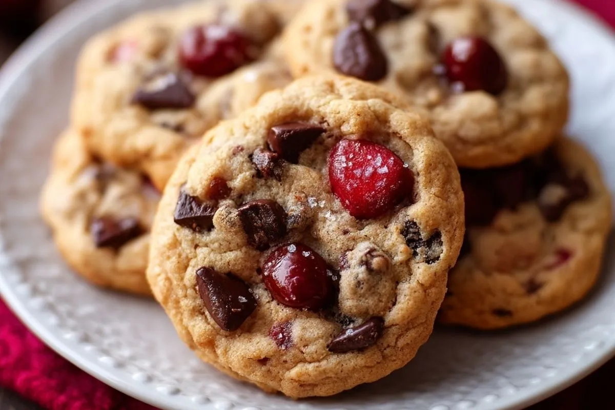 Cookies Aux Cerises Et Pépites De Chocolat