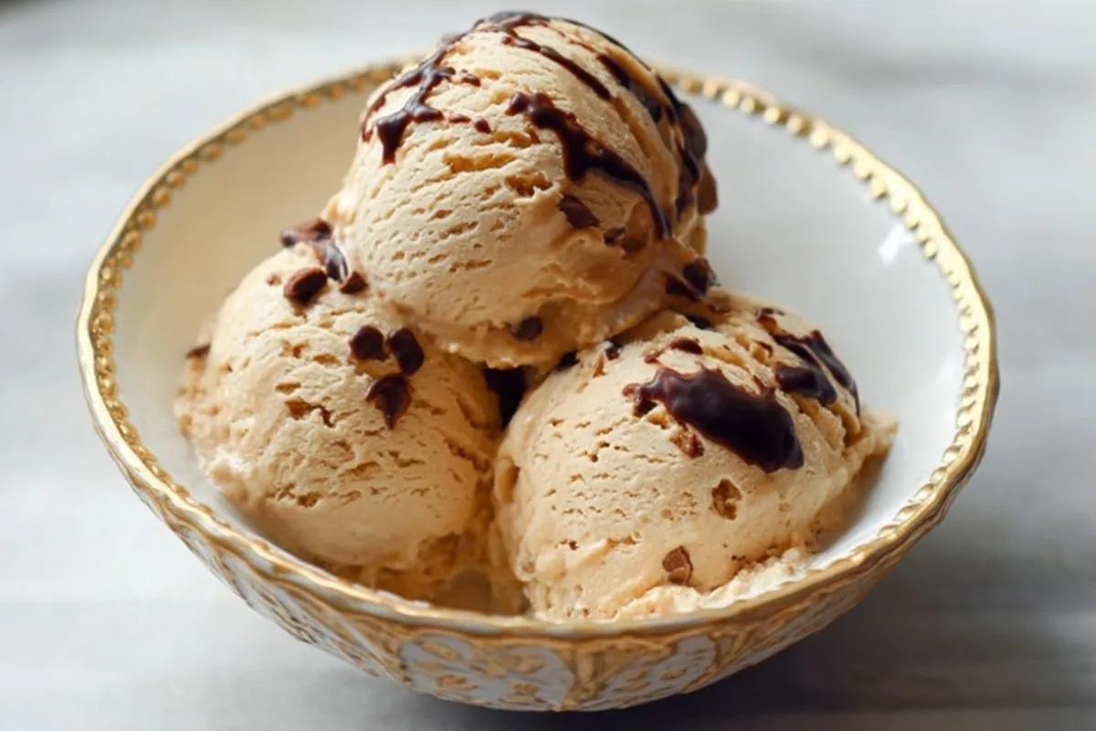 Glace Au Fromage Blanc Et Beurre De Cacahuète