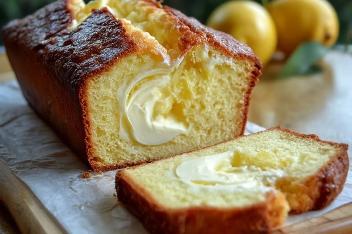 Pain Au Citron Et Fromage À La Crème