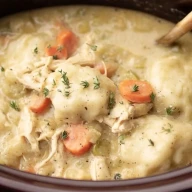 Poulet Aux Galettes Cuit À La Mijoteuse