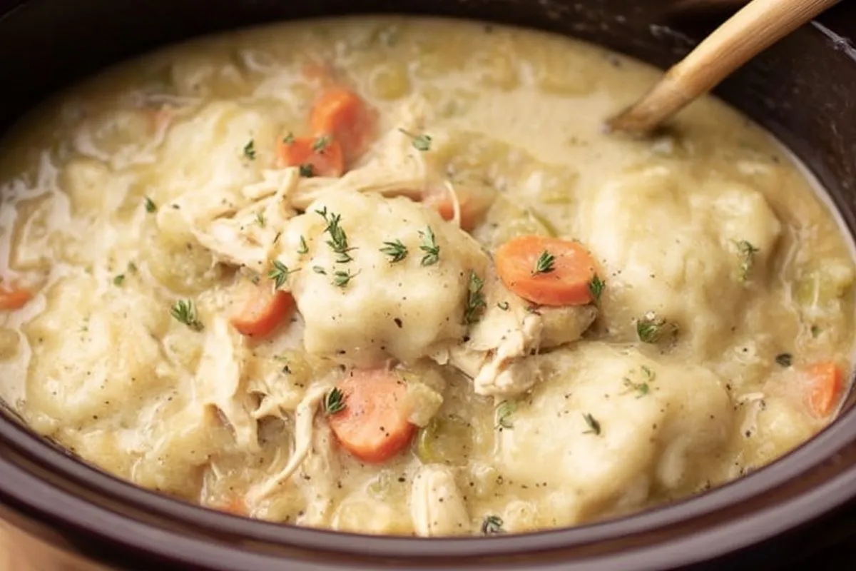 Poulet Aux Galettes Cuit À La Mijoteuse