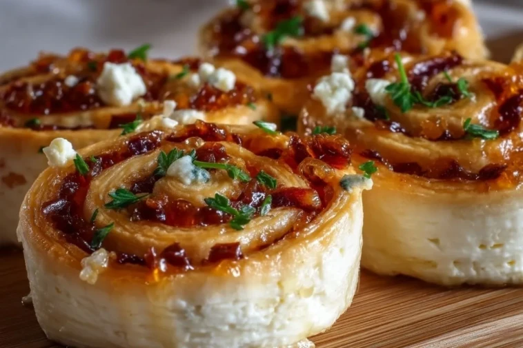 Roulés Au Fromage Frais Et Gelée De Poivrons