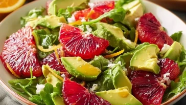 Salade DAvocat Aux Oranges Sanguines