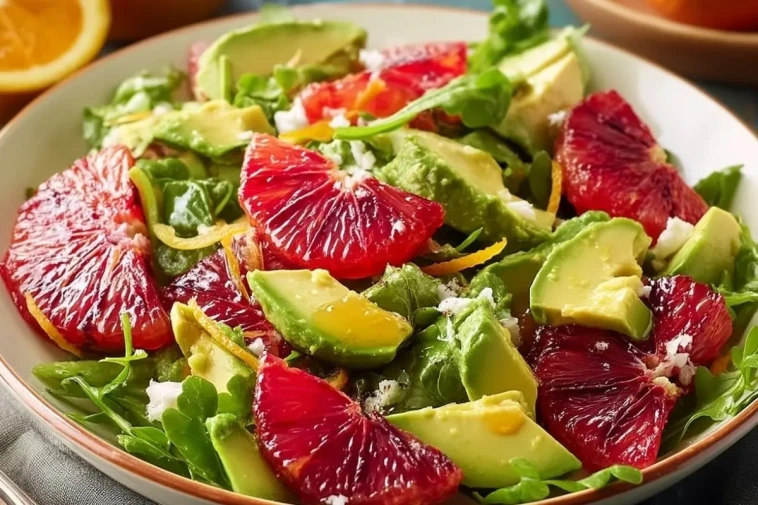 Salade DAvocat Aux Oranges Sanguines