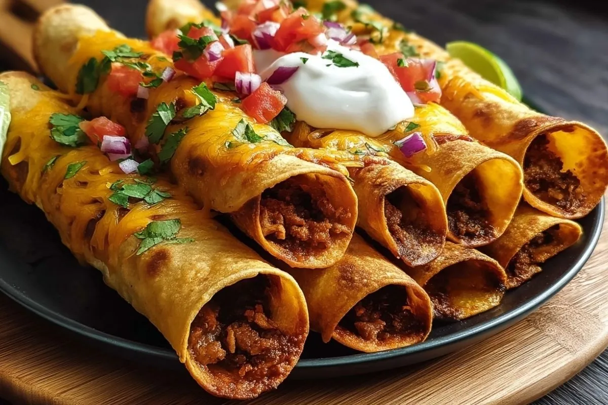 Taquitos de Boeuf Au Four Croustillants