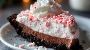 Tarte Mousse À La Menthe Poivrée Sans Cuisson
