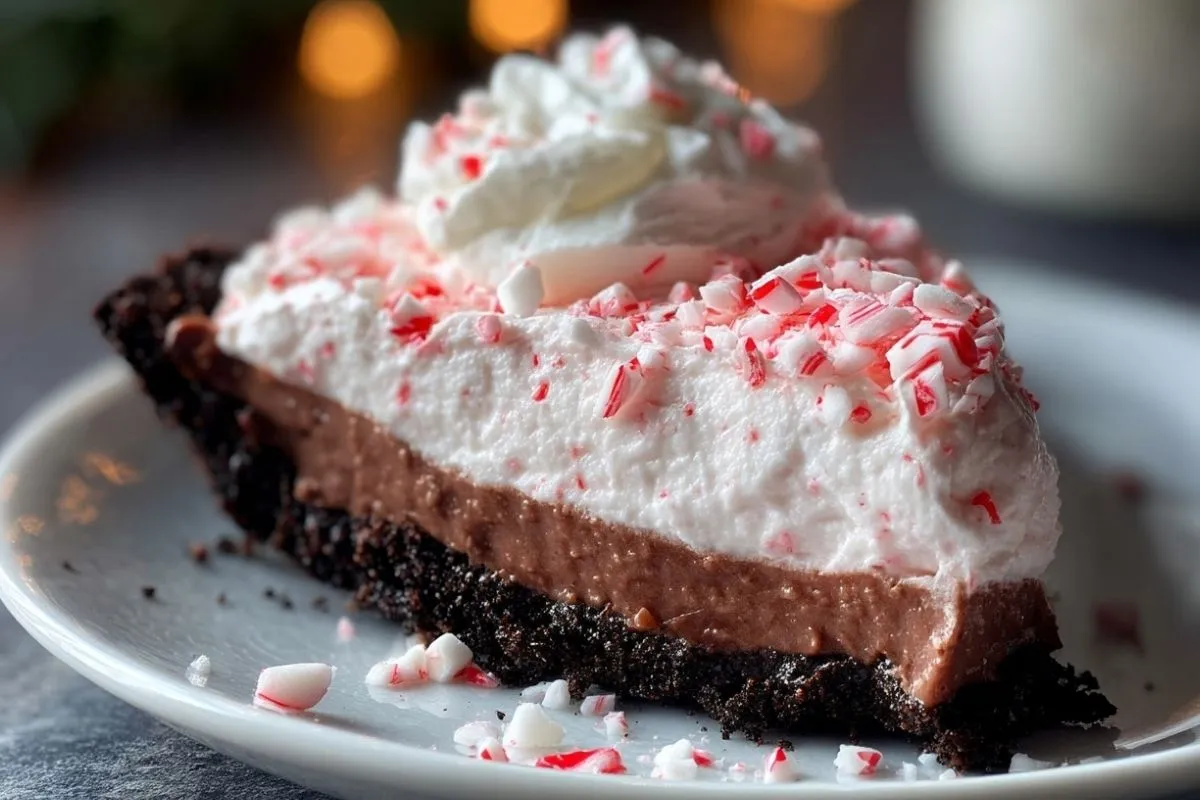 Tarte Mousse À La Menthe Poivrée Sans Cuisson